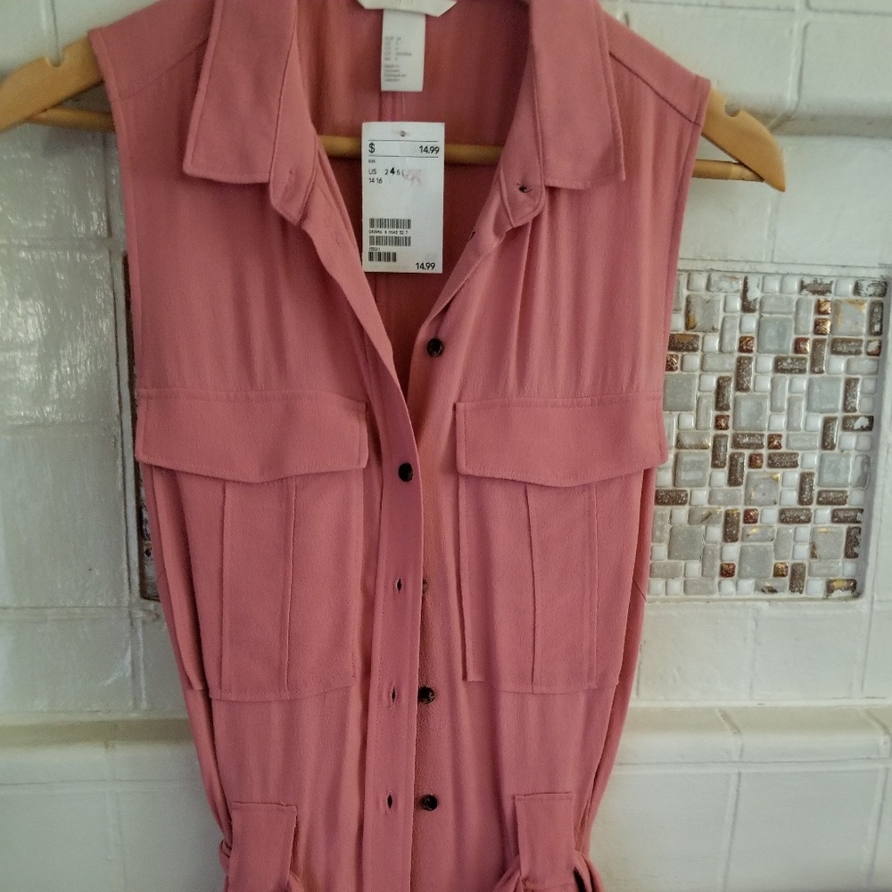 H&M Pink Sleeveless Dress Size 4